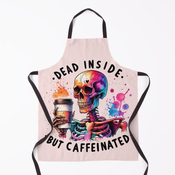 Item preview, Dead Inside But Caffeinated - Funny Skeleton Coffee Lover designed and sold by Testarossi Designs.