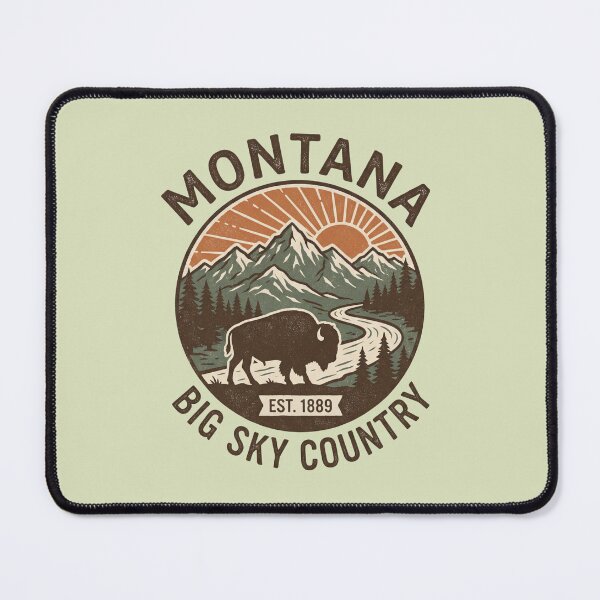 Item preview, Montana Big Sky Country Vintage Badge  designed and sold by Milasneeze.
