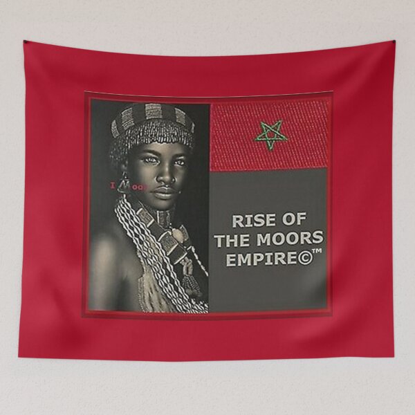 Item preview,   Mu’ur (UM) Empire™ al-Benhadiel©™ design, I M oor, red background designed and sold by HardyKnitDesign.