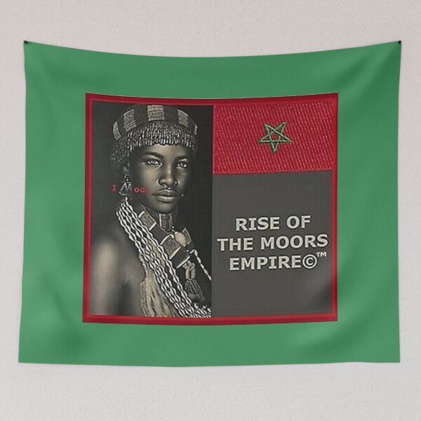 Item preview, Mu’ur (UM) Empire™ al-Benhadiel©™ design, I M oor, green background designed and sold by HardyKnitDesign.