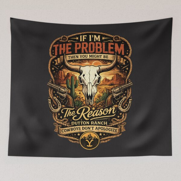 Item preview, Cowboys Don’t Apologize – Dutton Ranch Vintage Western Cowboy  designed and sold by CatLovers Studio.
