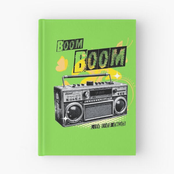 Item preview, BOOM BOOM: Frequencies of Love | Y2k boombox - photo collage yellow version designed and sold by Pics'Elle Creations.