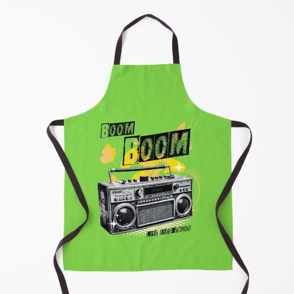 Item preview, BOOM BOOM: Frequencies of Love | Y2k boombox - photo collage yellow version designed and sold by Pics'Elle Creations.