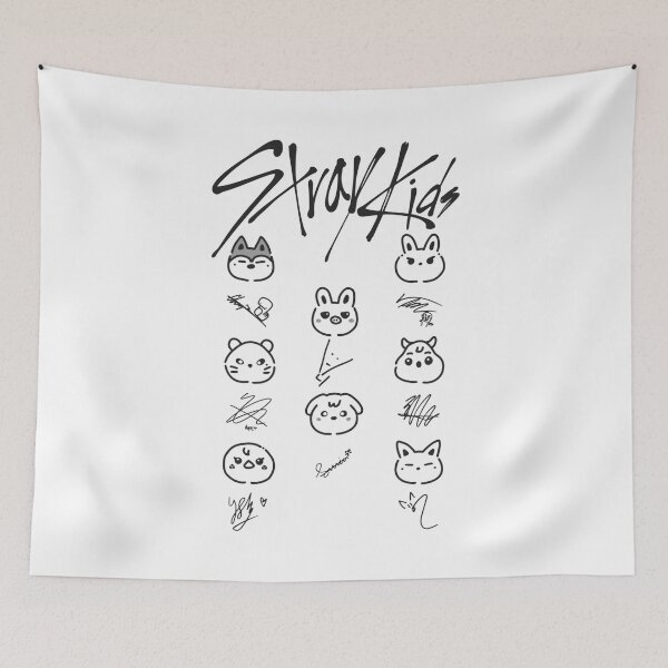 Item preview, Stray Kids SKZOO autograph signatures DIVINE Korea We stay together You make stray kids STAY SKZ SKZOO kpop bang chan lee know changbin hyunjin han felix seungmin IN 5 star world tour poster designed and sold by Kpop-Noona.