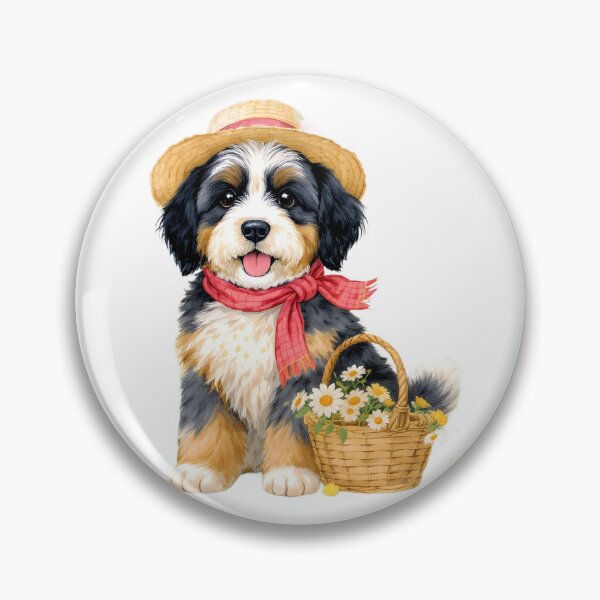 Item preview, Bernedoodle Spring Art designed and sold by Kedspicedesign.