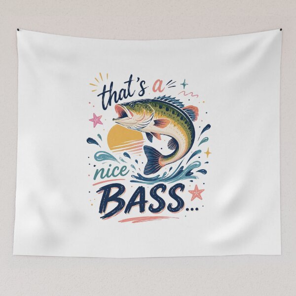 Item preview, That’s a Nice Bass Fishing designed and sold by VintageSocArt.