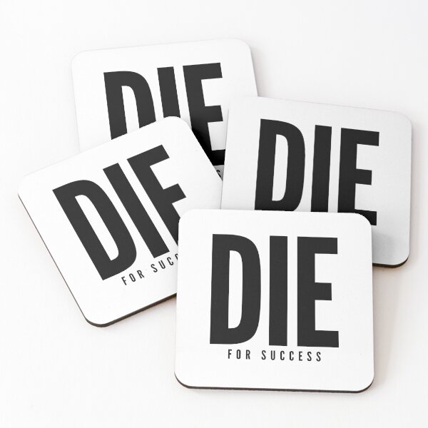Item preview, die for success motivational fraze men woman designed and sold by Logiprint.