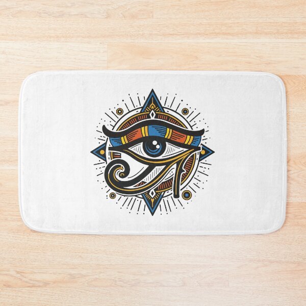 Item preview, Eye of Horus Ancient Egyptian Symbol | Colorful Mythology Art Design designed and sold by FlatInkStudio.