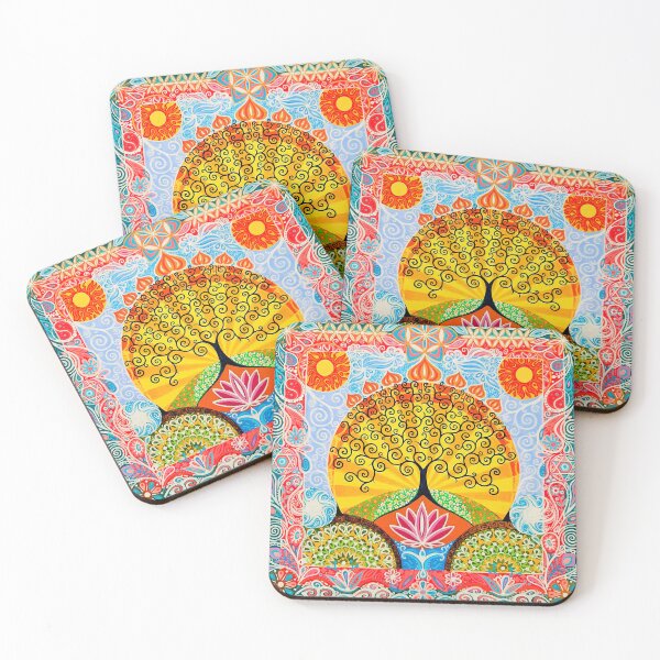 Item preview, Tree of Life Lotus Flower Meditation Mindfulness designed and sold by MarkBetsonArt.