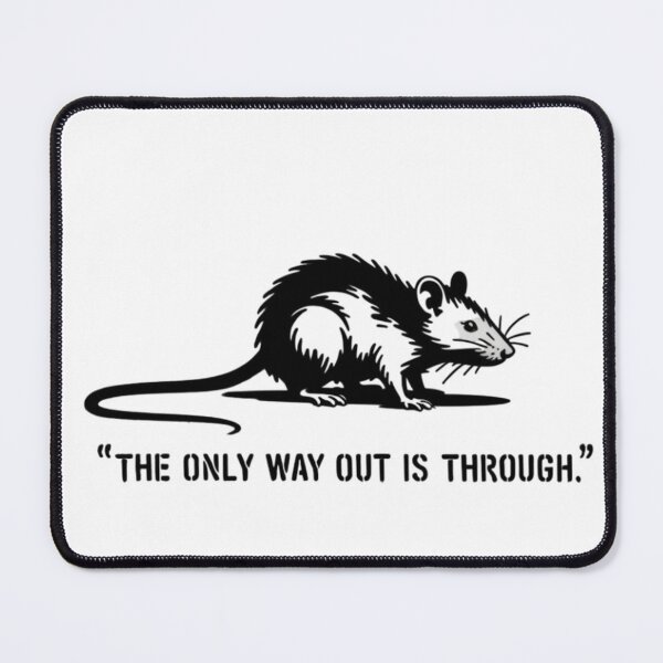 Item preview, Banksy Rat - The only way out is through designed and sold by 123ks.