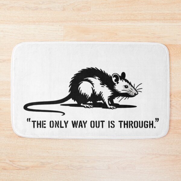 Item preview, Banksy Rat - The only way out is through designed and sold by 123ks.