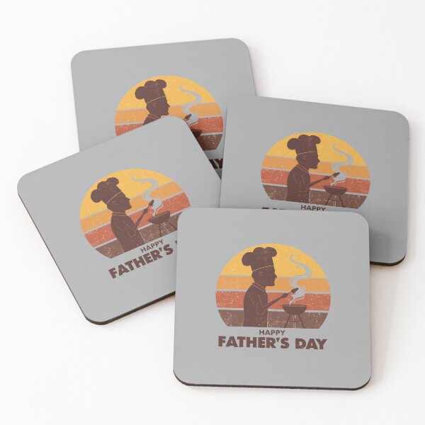 Item preview, Retro Grill Master Dad - Vintage 70s Sunset BBQ Silhouette designed and sold by Larams Studio.