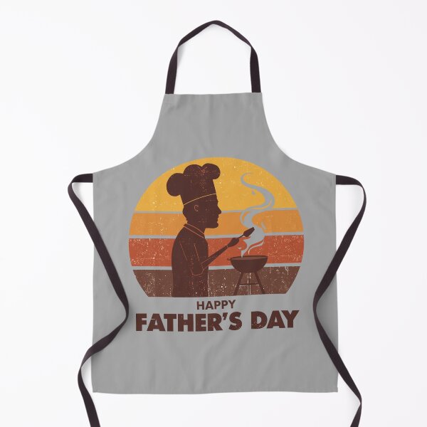 Item preview, Retro Grill Master Dad - Vintage 70s Sunset BBQ Silhouette designed and sold by Larams Studio.