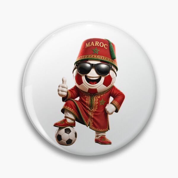 Item preview, Morocco Soccer Mascot Traditional Football Cartoon Graphic designed and sold by ArtSpark Studio.