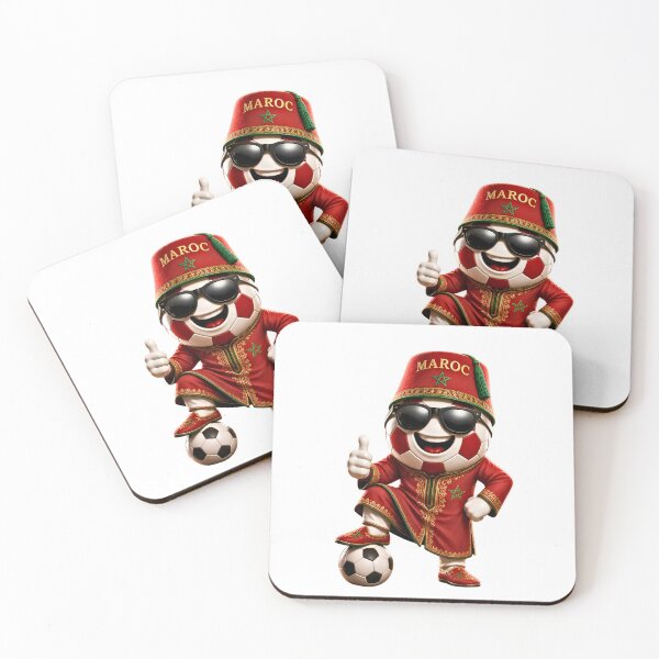 Item preview, Morocco Soccer Mascot Traditional Football Cartoon Graphic designed and sold by ArtSpark Studio.