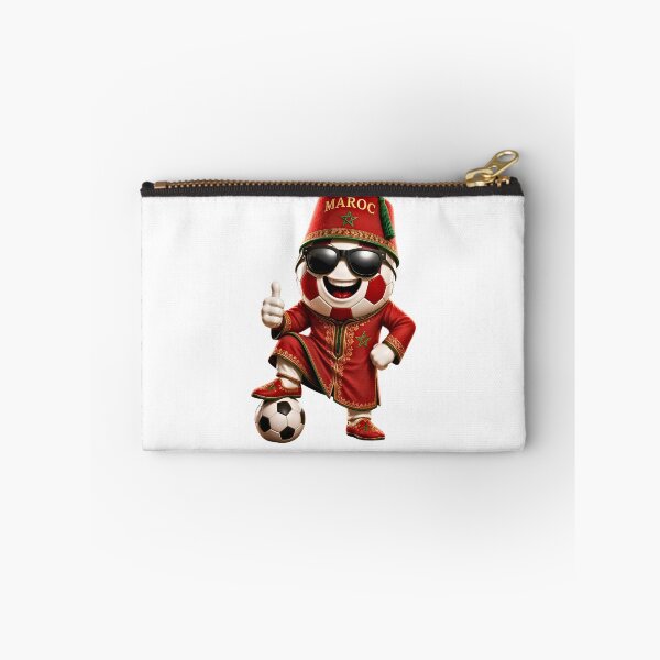Item preview, Morocco Soccer Mascot Traditional Football Cartoon Graphic designed and sold by ArtSpark Studio.