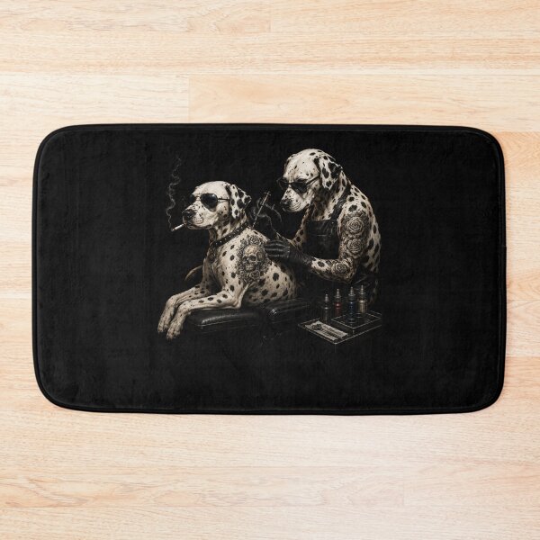 Item preview, Retro Dalmatian Tattoo Artist Smoking Dog Graphic designed and sold by bilal sibgui.