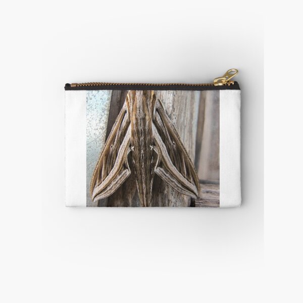 Item preview, Macro Close-Up of a Brown Moth Resting on Weathered Wood Showing Wing Pattern and Texture designed and sold by Nmallia.