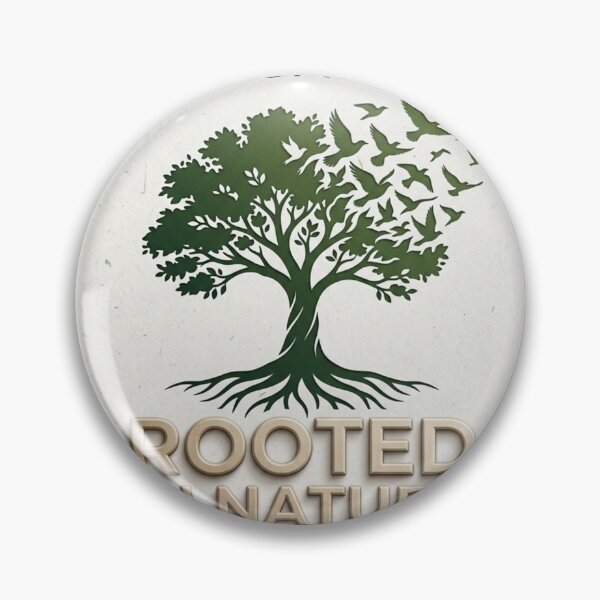 Item preview, Forest Is Life Rooted in Nature Sticker | Eco Minimal Tree & Birds Environmental Design designed and sold by Kannada Ink Studio.