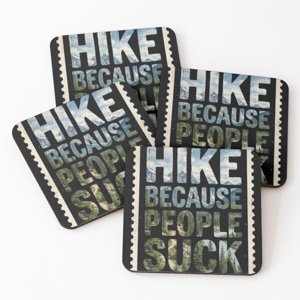Item preview, Hike Because People Exhaust Me Outdoors Humor designed and sold by d247.
