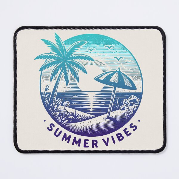 Item preview, Summer Vibes Beach Paradise - Tropical Palm Tree Gradient Sunset designed and sold by Testarossi Designs.