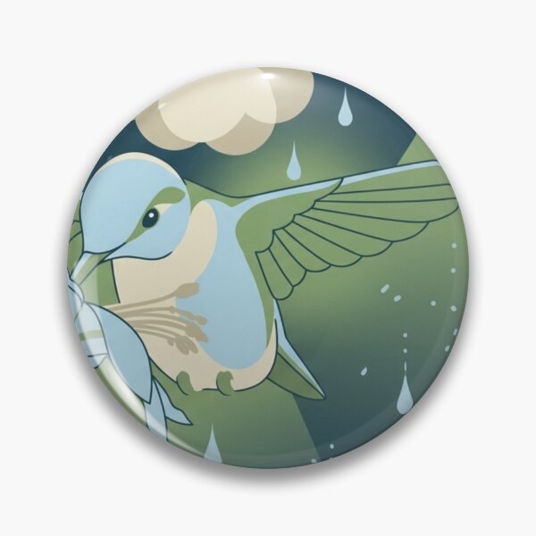 Item preview, Raindrop Serenade: Hummingbird in the Mist designed and sold by BLUESKY11a.