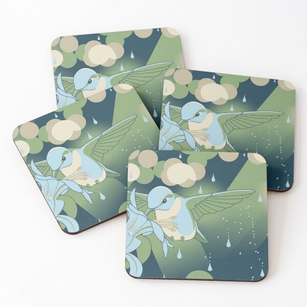 Item preview, Raindrop Serenade: Hummingbird in the Mist designed and sold by BLUESKY11a.