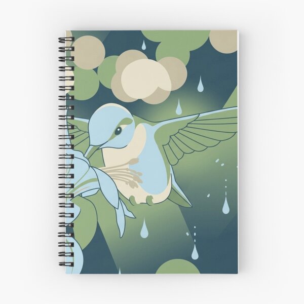 Item preview, Raindrop Serenade: Hummingbird in the Mist designed and sold by BLUESKY11a.