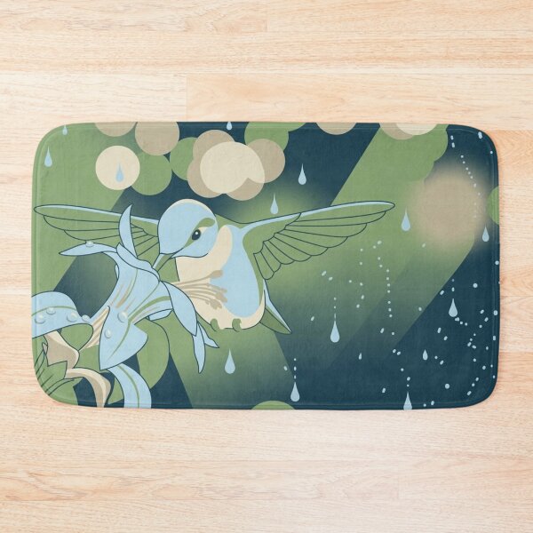 Item preview, Raindrop Serenade: Hummingbird in the Mist designed and sold by BLUESKY11a.