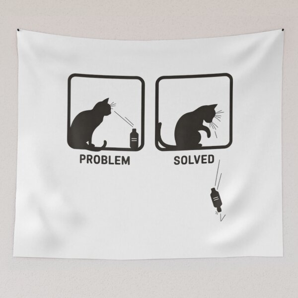 Item preview, Problem Solved Funny Sarcastic Cat Graphic designed and sold by NatalieCWilk.