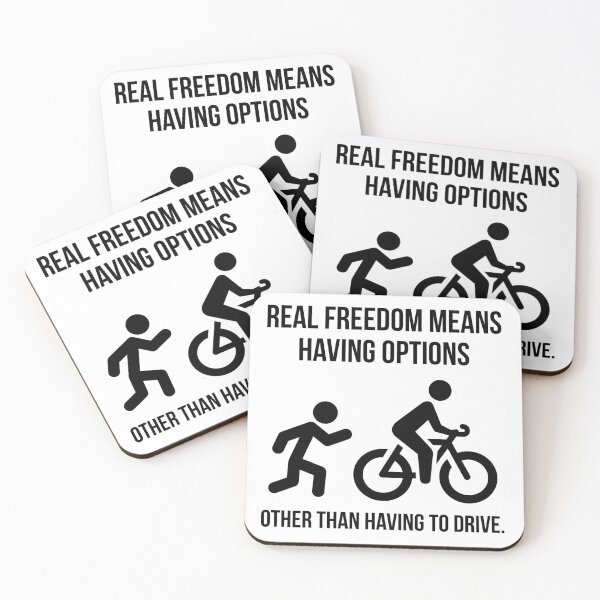 Item preview, Real freedom means having options other than having to drive.  designed and sold by Rachel the Artist .