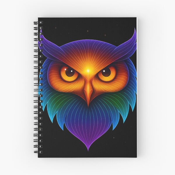 Item preview, Neon Chakra Owl – Cosmic Wisdom Glow Third Eye Energy  designed and sold by Authentic Kaleidoscope.