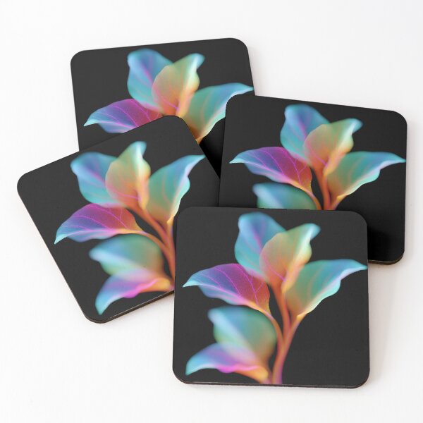 Item preview, neon plant on a black background designed and sold by Mike Kiev art.