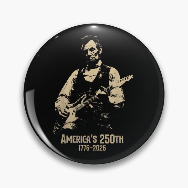 Item preview, Abraham Lincoln Playing Guitar 4Th July 250Th Anniversary designed and sold by ValdstoreArt.