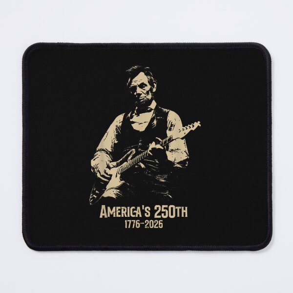 Item preview, Abraham Lincoln Playing Guitar 4Th July 250Th Anniversary designed and sold by ValdstoreArt.