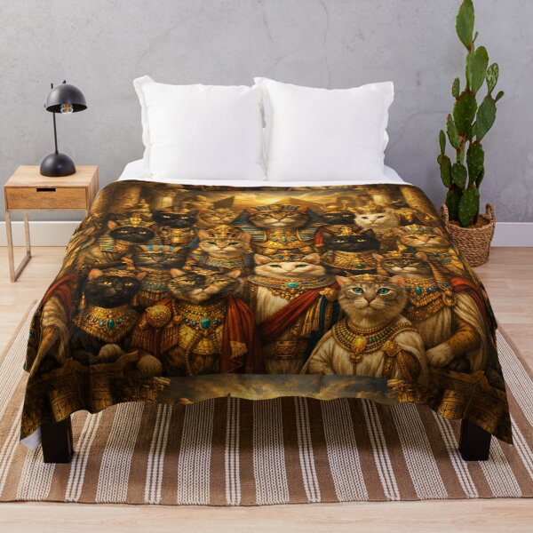 Item preview, Egyptian Pharaoh Cats Fantasy Art designed and sold by Aramdesing.
