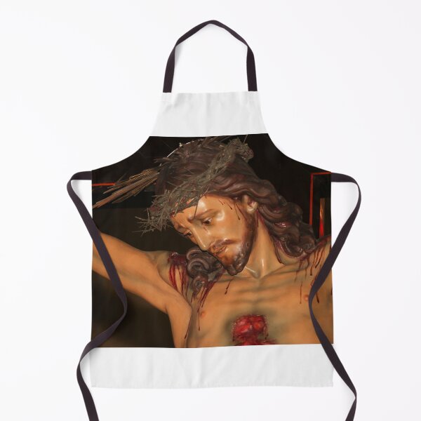 Item preview, Statue Of Jesus On The Cross With Crown Of Thorns And Visible Wounds In Church Display designed and sold by Nmallia.