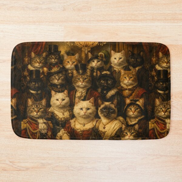 Item preview, Victorian Cats Royal Portrait Art designed and sold by Aramdesing.