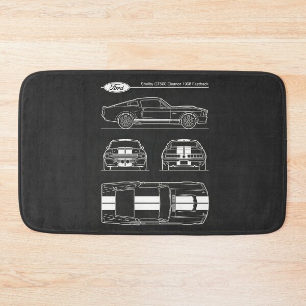 Item preview, 1968 Shelby GT500 Eleanor Blueprint Classic Mustang Outline designed and sold by Motorline44.