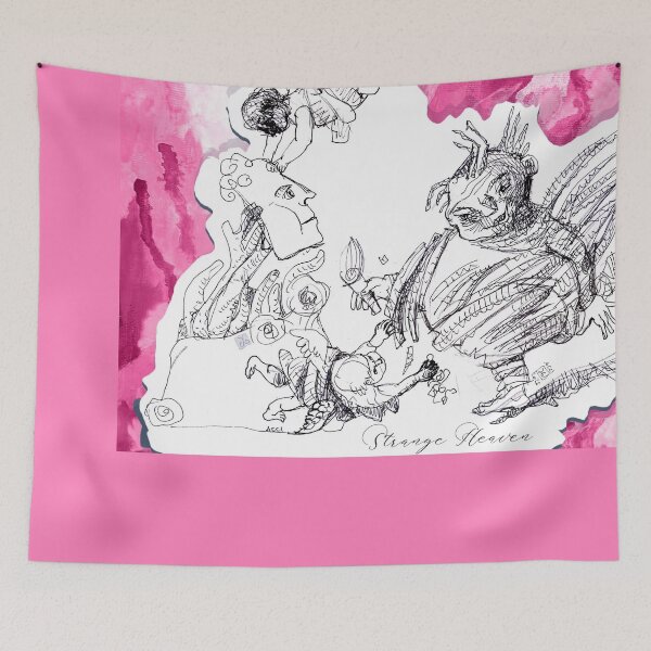 Item preview, Strange Heaven - The Beginning (ink drawing by ACCI) designed and sold by VanyssaGraphics.
