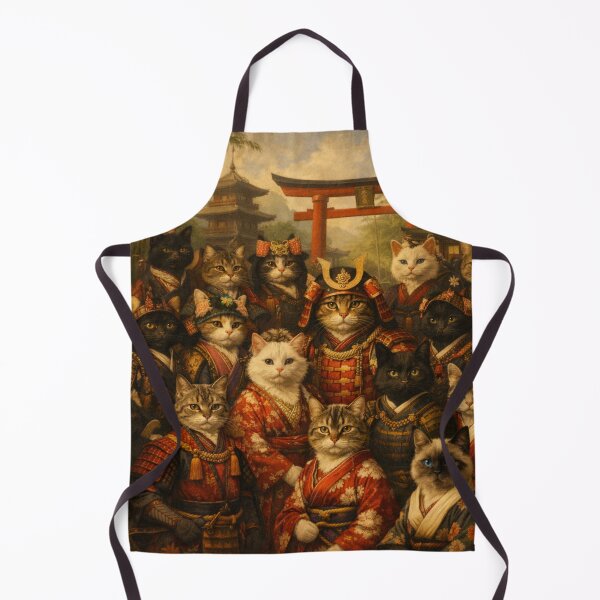 Item preview, Samurai Cats Japanese Fantasy Art designed and sold by Aramdesing.