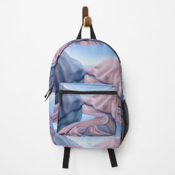 Item preview, Pastel Silk River Abstract – Dreamy Flowing Fabric Art Sticker designed and sold by Picmagico.