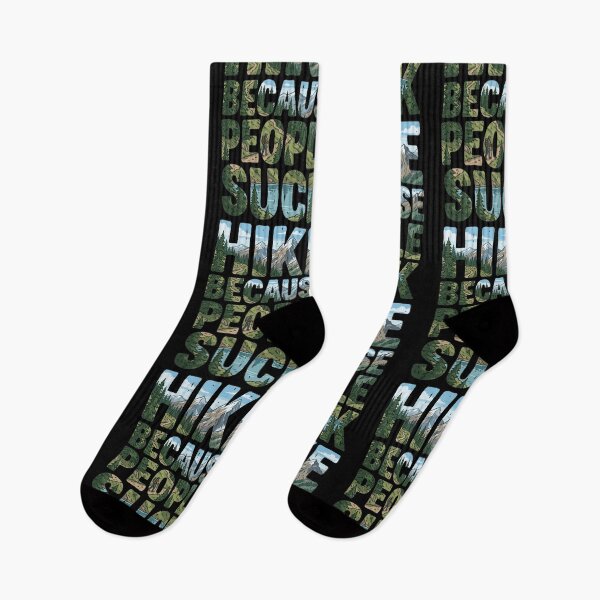 Item preview, Hike Because People Suck Funny Outdoor Trekking designed and sold by d247.