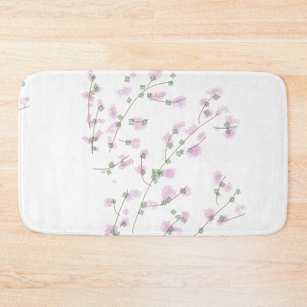 Item preview, Stylized Pink Blossom Branches on White designed and sold by BalkanBloom.