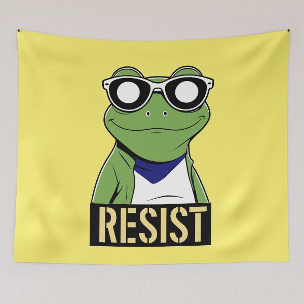 Item preview, Portland Frog | Symbol of Resistance and Strength designed and sold by ArtsyExplorer.
