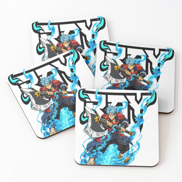 Item preview, Blue Flame Samurai Warrior Anime Tee designed and sold by RAYapparel.