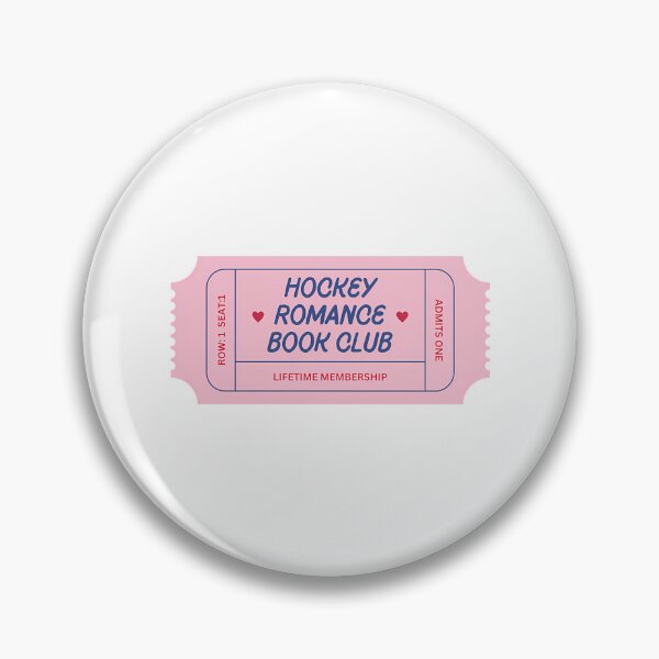 Item preview, Hockey Romance Book Club Ticket - Pink And Blue designed and sold by salmaishopo.