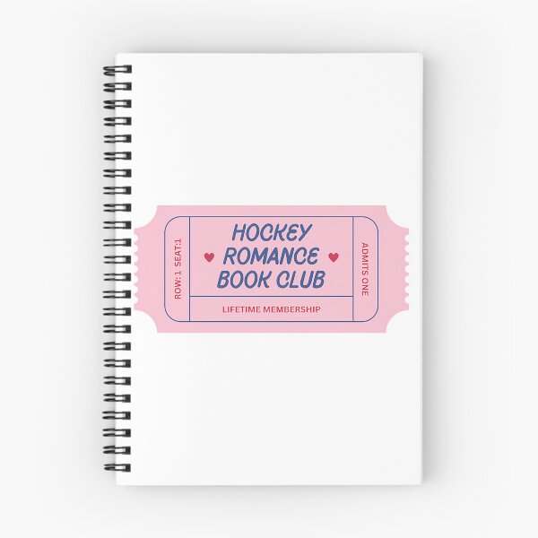 Item preview, Hockey Romance Book Club Ticket - Pink And Blue designed and sold by salmaishopo.