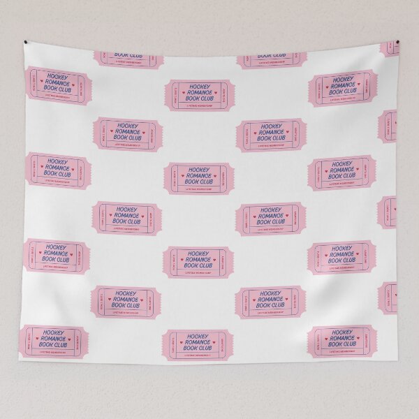 Item preview, Hockey Romance Book Club Ticket - Pink And Blue designed and sold by salmaishopo.