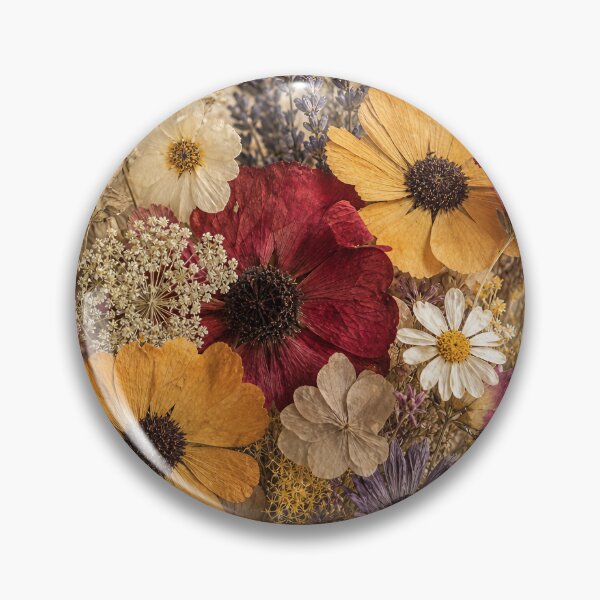 Item preview, SUN‑DRIED BOUQUET — Pressed Meadow Flowers Print designed and sold by Jandedan.